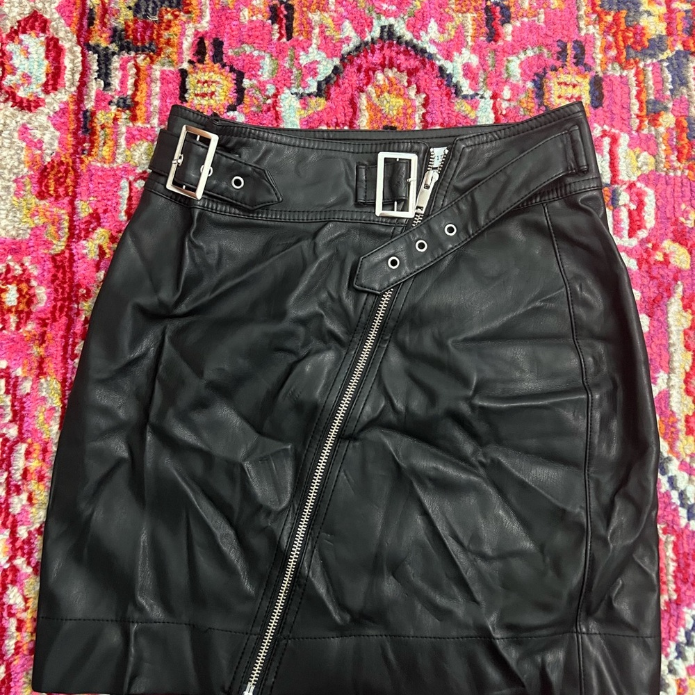 Black Leather Skirt